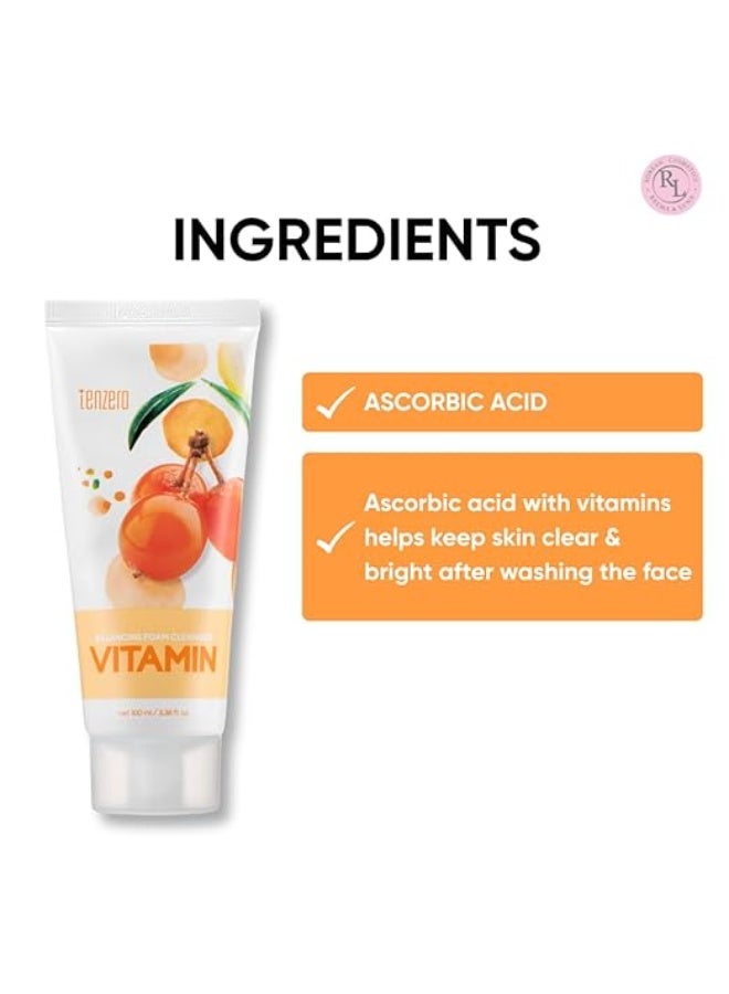 tenzero Vitamin Balancing Foam Cleanser 100ml - Image 3